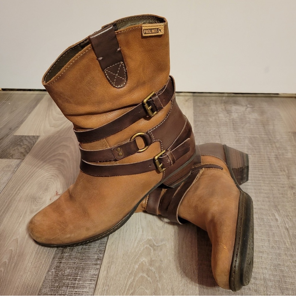 Brown Leather Ankle Boots